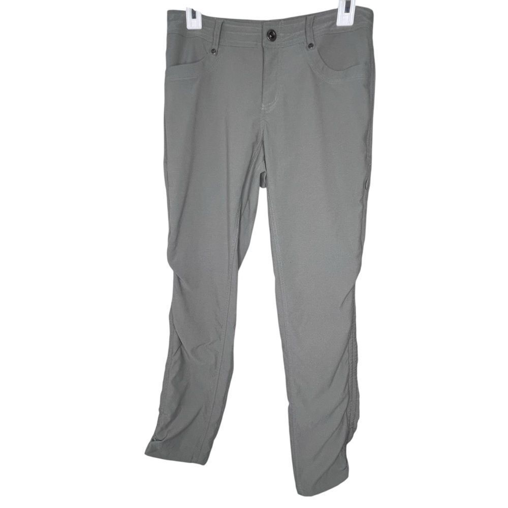 KUHL Sage Green Straight Leg Chino Lightweight Hiking Outdoor Women’s Sz 6Short